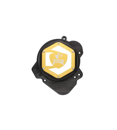 TAPA DE ENCENDIDO DERBI KRM REVERSIBLE NEGRO / ORO R: KR733F