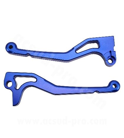 JUEGO DE MANETAS ALUMINIO CNC - CARENZI - YAMAHA JOG RR AZULES R: 336771E