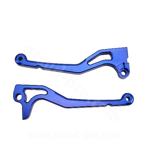JUEGO DE MANETAS ALUMINIO CNC - CARENZI - YAMAHA JOG RR AZULES R: 336771E