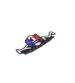 ADHESIVO KRM PRO RIDE HOLOGRÁFICO AZUL - BLANCO - ROJO R: KR041F
