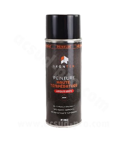 BOTE 400 ML. SPRAY PINTURA NEGRA ANTICALORICA 650° IRONTEK - 510304A