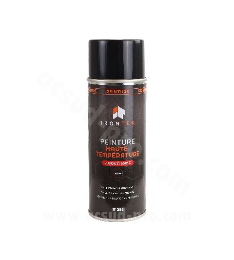 BOTE 400 ML. SPRAY PINTURA NEGRA ANTICALORICA 650° IRONTEK - 510304A