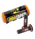PUÑOS PROTAPER + PROTECTOR DE MANILLAR 28,6 NEGRO/NARANJA R: 28NN