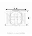 FILTRO DE ACEITE HONDA CBF 250 04/06 MEIWA R: F268113