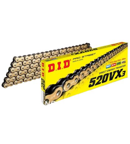 CADENA 520 VX3 ( G&B) 120 Z. - D.I.D. - R: 28831207F