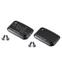 JUEGO TAPAS LÍQUIDO FRENOS CNC NEGRAS YAMAHA AEROX 50 C.C. R: 280010