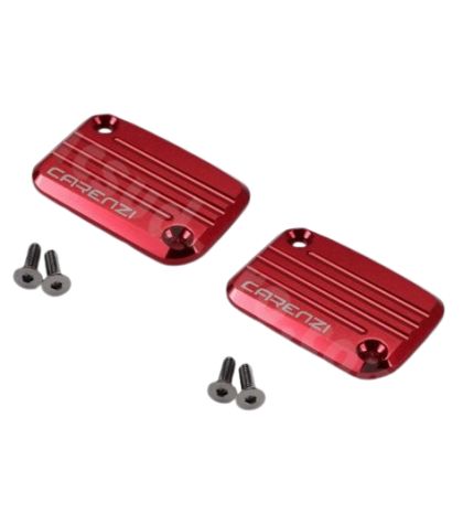 JUEGO TAPAS LÍQUIDO FRENOS CNC ROJAS YAMAHA AEROX 50 C.C. R: 280010A