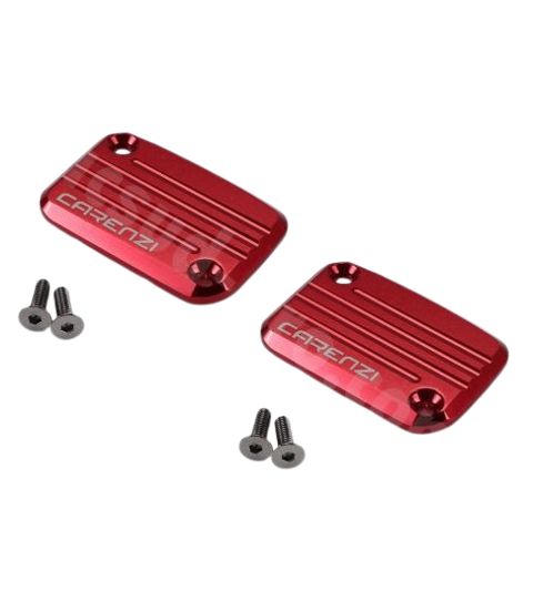 JUEGO TAPAS LÍQUIDO FRENOS CNC ROJAS YAMAHA AEROX 50 C.C. R: 280010A