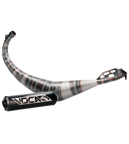 ESCAPE SALIDA POR ABAJO - AM6 - 50 / 70CC - ROOKIE - NEGRO - VOCA RACING R: VCR-RD25188/BK