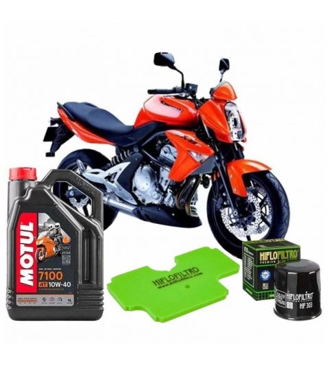 KIT REVISIÓN KAWASAKI ER6 N/F 07-08, VERSYS 650 07-14 ACEITE + FILTROS R: KWV650