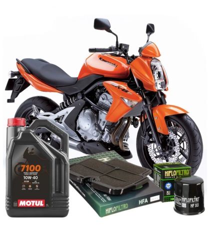 KIT REVISIÓN KAWASAKI ER6 N/F 09-12 ACEITE + FILTROS R: KRKER