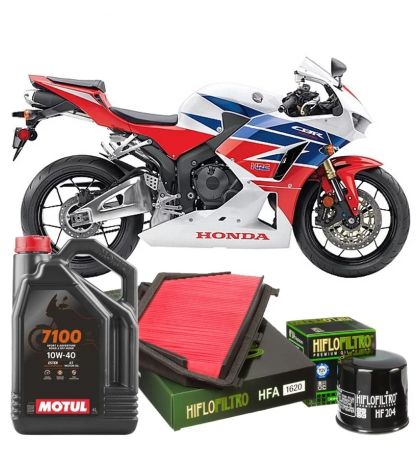 KIT REVISIÓN HONDA CBR 600 RR 07-17 ACEITE+ FILTROS R: RRK6