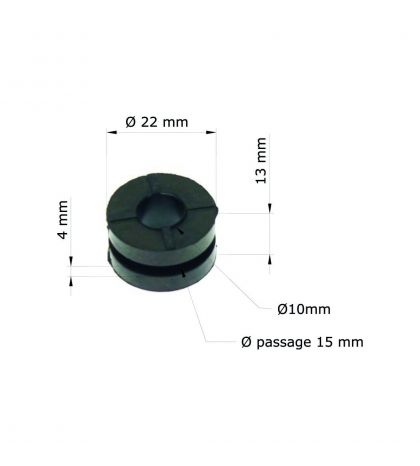 SILENTBLOCK RADIADOR 10 X 22 R: GRM-102/10