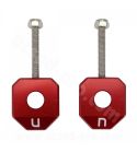 TENSOR DE CADENA MOTO CARENZI PARA DERBI SENDA / SMT / RCR / RX / SX ROJO Ø12 R: 048660K
