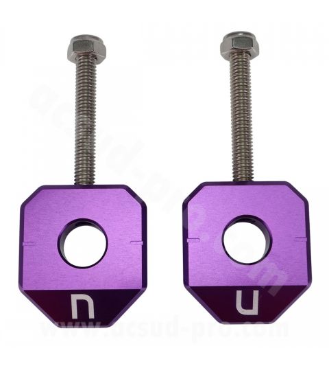 TENSOR DE CADENA MOTO CARENZI PARA DERBI SENDA / SMT / RCR / RX / SX MORADO Ø12 R: 048660J