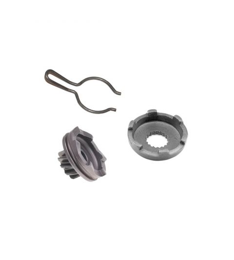 KIT ARRANQUE MINARELLI HORIZONTAL ( PIÑON + CORONA + MUELLE ) R: 090401/090400