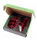JUEGO REPOSAPIES ALU CNC CARENZI RIEJU MRT 50CC ( INCLUYE MUELLE Y EJE D : 8MM) ROJO R: 360035I