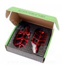 JUEGO REPOSAPIES ALU CNC CARENZI RIEJU MRT 50CC ( INCLUYE MUELLE Y EJE D : 8MM) ROJO R: 360035I