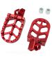 JUEGO REPOSAPIES ALU CNC CARENZI RIEJU MRT 50CC ( INCLUYE MUELLE Y EJE D : 8MM) ROJO R: 360035I
