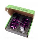 JUEGO REPOSAPIES ALU CNC CARENZI RIEJU MRT 50CC ( INCLUYE MUELLE Y EJE D : 8MM) LILA R: 360035K