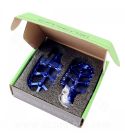 JUEGO REPOSAPIES ALU CNC CARENZI RIEJU MRT 50CC ( INCLUYE MUELLE Y EJE D : 8MM) AZUL R: 360035J