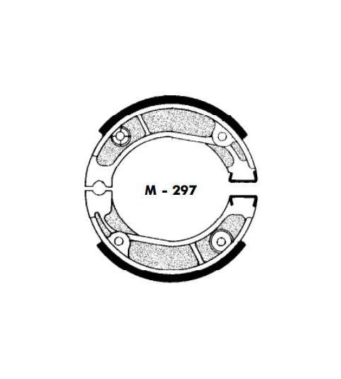 JUEGO ZAPATAS FRENO HONDA MTX 50, SL 200/250 - AGPA - R: M297