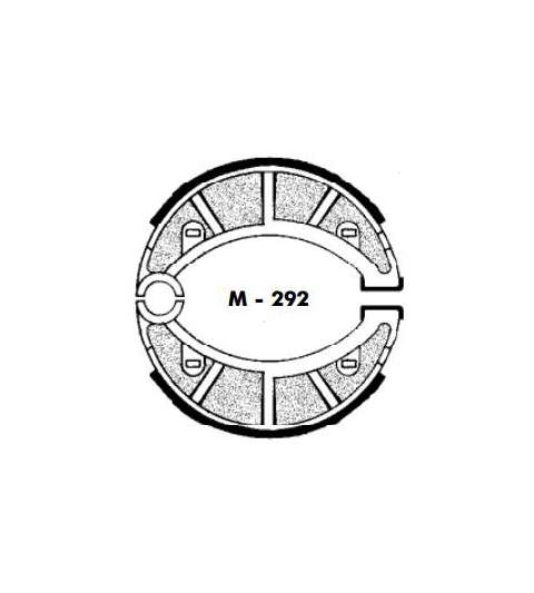 JUEGO ZAPATAS FRENO RIEJU MARATHON, RV 50 - AGPA - R: M292