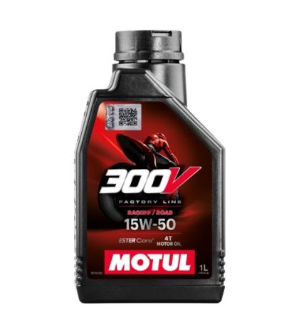 ACEITE MOTUL 300V FL ROAD RACING 15W50 4T 1 LITRO R: 104125