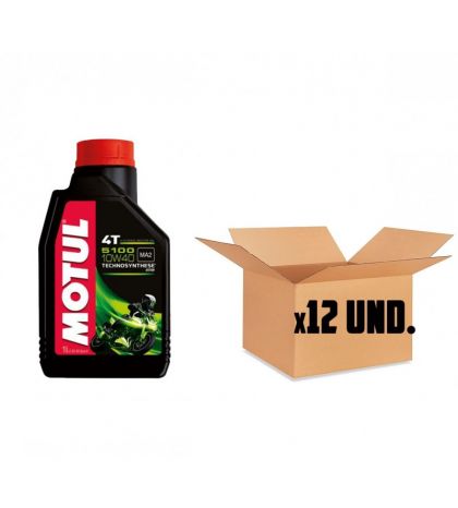ACEITE MOTUL 5100 10W40 4T ( ENVASE 12 LITROS ) R: M51001L10