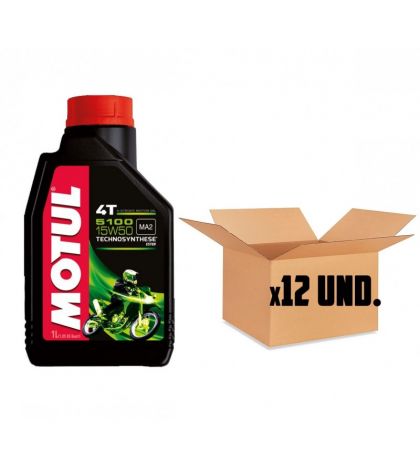 ACEITE MOTUL 5100 15W50 4T ( 12 LITROS ) R: 510015501