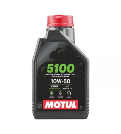 ACEITE MOTUL 5100 10W50 4T ( 1 LITRO ) R: 510010501