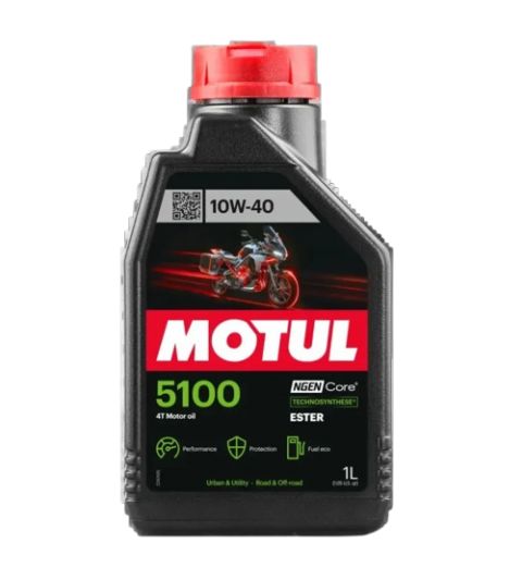 ACEITE MOTUL 5100 10W40 4T ( ENVASE 1LITRO ) R: 510010401