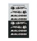 HOJA MINI ADHESIVOS MALOSSI PLATA / NEGRO R: 3320623