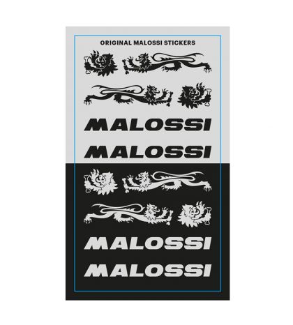 HOJA MINI ADHESIVOS MALOSSI PLATA / NEGRO R: 3320623