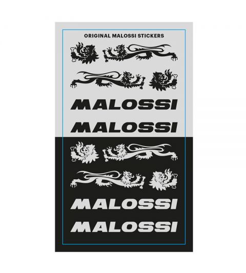 HOJA MINI ADHESIVOS MALOSSI PLATA / NEGRO R: 3320623