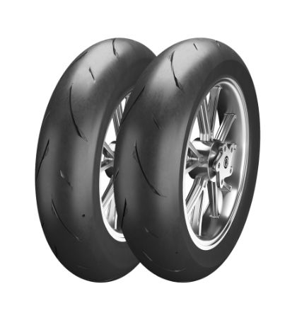 JUEGO DE CUBIERTAS 100-90 X 12 49P / 120-80 X 12 55P CM-SRR ( RADIAL SLICK ) R: S61809C/D