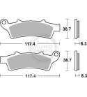 JUGO PASTILLAS FRENO KYMCO PEOPLE 125, APRILIA ATLANTIC 125 SBS R: P159HM