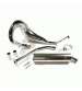 TUBO DE ESCAPE RIEJU DRAC 5 V. BUFANDA CROMADO - TURBO KIT -