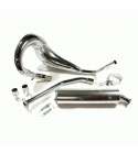 TUBO DE ESCAPE RIEJU DRAC 5 V. BUFANDA CROMADO TURBO KIT 