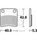 JUEGO PASTILLAS FRENO PIAGGIO MP3 125/300/400, BMW SPORT 600, SBS R: P209HF