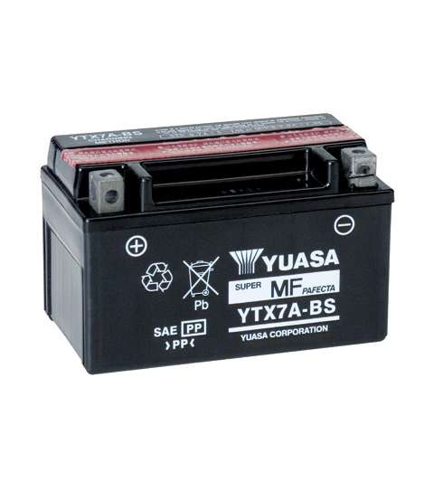 Bateria para kymco DJ 125 s u62050 2014 Yuasa ytx7a-bs AGM cerrado 