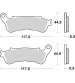 JUEGO PASTILLAS HONDA SILVER WING 125 07/17, FORZA 250 00/04 - SBS - R: P192HM
