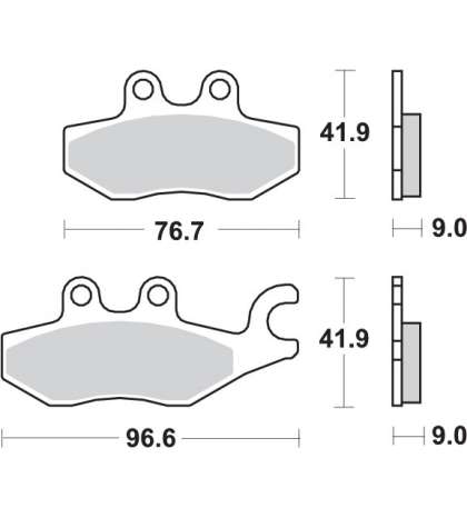 JUEGO PASTILLAS PIAGGIO MP3 125, X9 125 - SBS - R: 187HM
