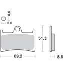 JUEGO PASTILLAS FRENO YAMAHA YZF R6 600 99/05 SINTER SBS R: P634HS