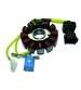 STATOR 12 POLOS TRIFASE 12V 170W (MOTOR PIAGGIO "LEADER" 4T) APRILIA 125, PIAGGIO 125 R: 04168021