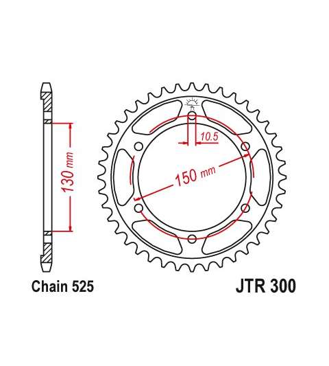 CORONA DE ARRASTRE HONDA XRV 650 AFRICA TWIN 49 Z. R: 300 49