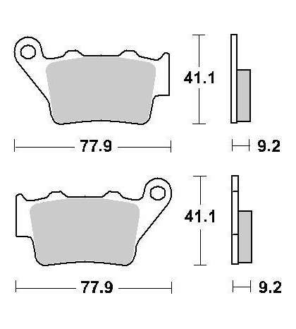 JUEGO DE PASTILLAS FRENO BMW 650 G GS SINTER SBS R: P675LS