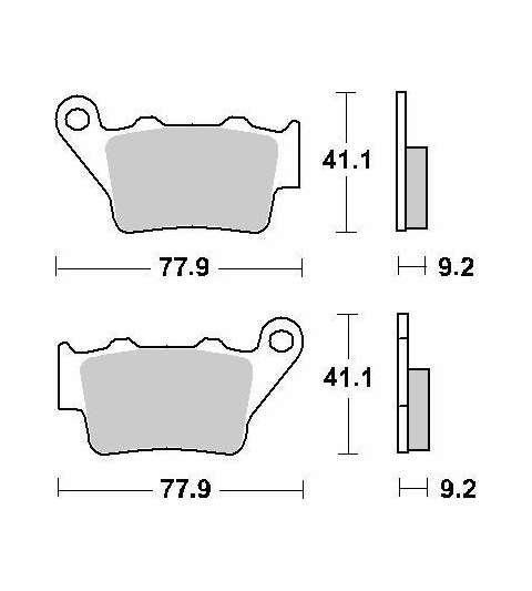 JUEGO DE PASTILLAS FRENO BMW 650 G GS SINTER SBS R: P675LS