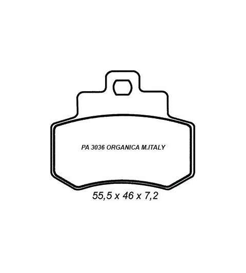 JUEGO PASTILLAS DE FRENO KYMCO GRAND DINK 250 03/04 R: PA 3036