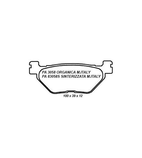 JUEGO PASTILLAS FRENO YAMAHA T MAX 500 01/03 R: PA 3058